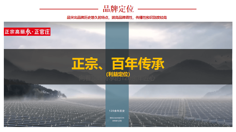 专业品牌全案策划公司行舟品牌咨询:大定位案例分析之人参——正官庄九游会平台 九游会(图4) 专业品牌全案策划公司行舟品牌咨询:大定位案例分析之人参——正官庄九游会平台 九游会(图4)