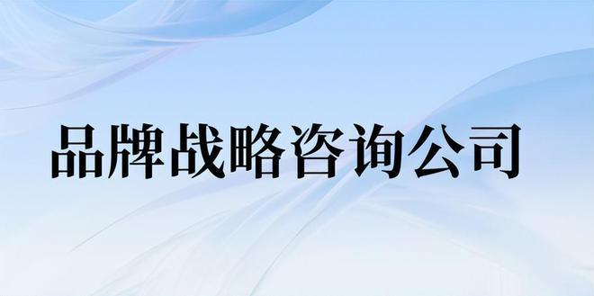 J9九游国内有影响力的品牌战略咨询公司盘点